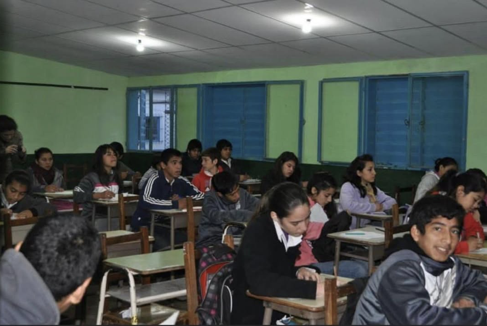 Students in a classroom